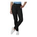 A woman wearing Edwards black performance pants.
