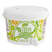 A white Master of Mixes Big Bucket Lite Margarita Mix with a white lid.