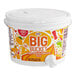A white plastic container with a white lid.