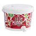 A white plastic container with a white lid containing Master of Mixes strawberry daiquiri/margarita mix.