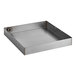 An Avantco stainless steel evaporator pan with a handle on it.