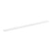 A white plastic tube with a long white strip.