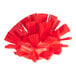 A red Vikan tank brush head with stiff polyester bristles.