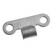 An Avantco stainless steel night curtain hook with two holes.