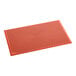 A red heavy-duty rubber anti-fatigue floor mat with a diamond pattern and beveled edge.