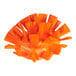 An orange Vikan tank brush head with stiff bristles.