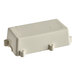 A white rectangular Avantco controller box with holes.