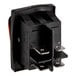 A black Avantco On / Off switch with two orange lights.