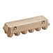 A Choice Pulp egg carton with four compartments holding a dozen eggs.