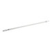 A long white Satco T8 LED tube with a white cap.