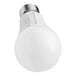 A close up of a white Satco A19 LED light bulb with a switch on it.