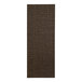 A brown rectangular menu cover with black lines on a white background.