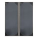 A customizable smoke grey rectangular menu cover with black corners and a black border.