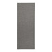 A grey rectangular menu cover with black lines on it.