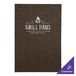 A brown menu cover with the words "Grill Haus" on it.