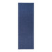 A blue fabric strip on a white background.
