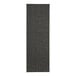 A grey rectangular menu cover with black lines on a white background.