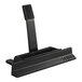 A black plastic Staub lid holder with a handle.