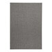 A close-up of a grey fabric menu cover.