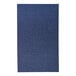 A blue rectangular menu cover with a pattern on a white background.