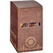 A brown David Rio box with a label inside.