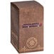 A brown David Rio box of 12 Flamingo Vanilla Decaf Sugar-Free Chai Tea Latte single serve packets with a logo.