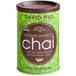 A green can of David Rio Tortoise Green Tea Chai Latte Mix.