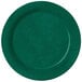 A Kentucky Green melamine plate with a dark green rim.