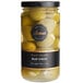 A jar of Belosa blue cheese stuffed queen olives with a label.