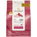 A bag of Callebaut RB1 Ruby chocolate couverture callets with a label on a white background.