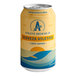 A yellow can of Athletic Brewing Co. Cerveza Athletica beer with white and copper lettering.