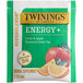 A green and white Twinings package of 16 citrus and apple green tea bags with a yellow label.