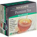 A white and green Bigelow box of 48 premium decaffeinated tea bags.