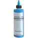 A blue bottle of Chefmaster Metallic Blue Airbrush Color paint with a black cap.