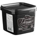 A black Satin Ice container with a white label.