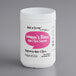 A white container of Add A Scoop Women's Blend supplement powder with a pink label.