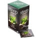 A white box of Steep by Bigelow organic mint tea bags.