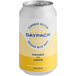 A white and yellow DayPack mango hops can of sparkling hop water.