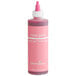 A Chefmaster rose pink liqua-gel food coloring bottle with a cap.