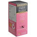 A pink box of Bigelow English Breakfast Tea Bags with a black and white label.