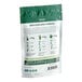 A white and green bag of Tenzo Premium Matcha Green Tea Powder with instructions.