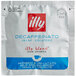 An illy Decaf Classico espresso pod packet with the illy logo.