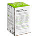 A white Tazo tea box with green and white text.