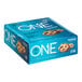 A blue box of ONE Chocolate Chip Cookie Dough Protein Bars with 12 bars inside.