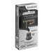 A case of Lavazza Espresso Maestro Ristretto coffee capsules with a black lid.