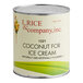 A white #10 can of I. Rice Coconut Hard Serve Ice Cream Base.