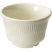 A white GET Princeware bowl with a rippled design on the outside.