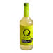 A yellow bottle of Q Mixers Premium Margarita Mix with a green label.