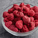 A bowl of Sosa freeze-dried whole raspberries.