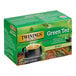 A green box of Twinings Green Tea with Mint Tea Bags.